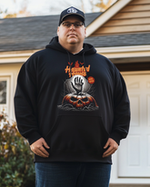 Men's Haunted House Cotton Big & Tall Hoodie